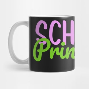 School Principal Colorful Script Mug